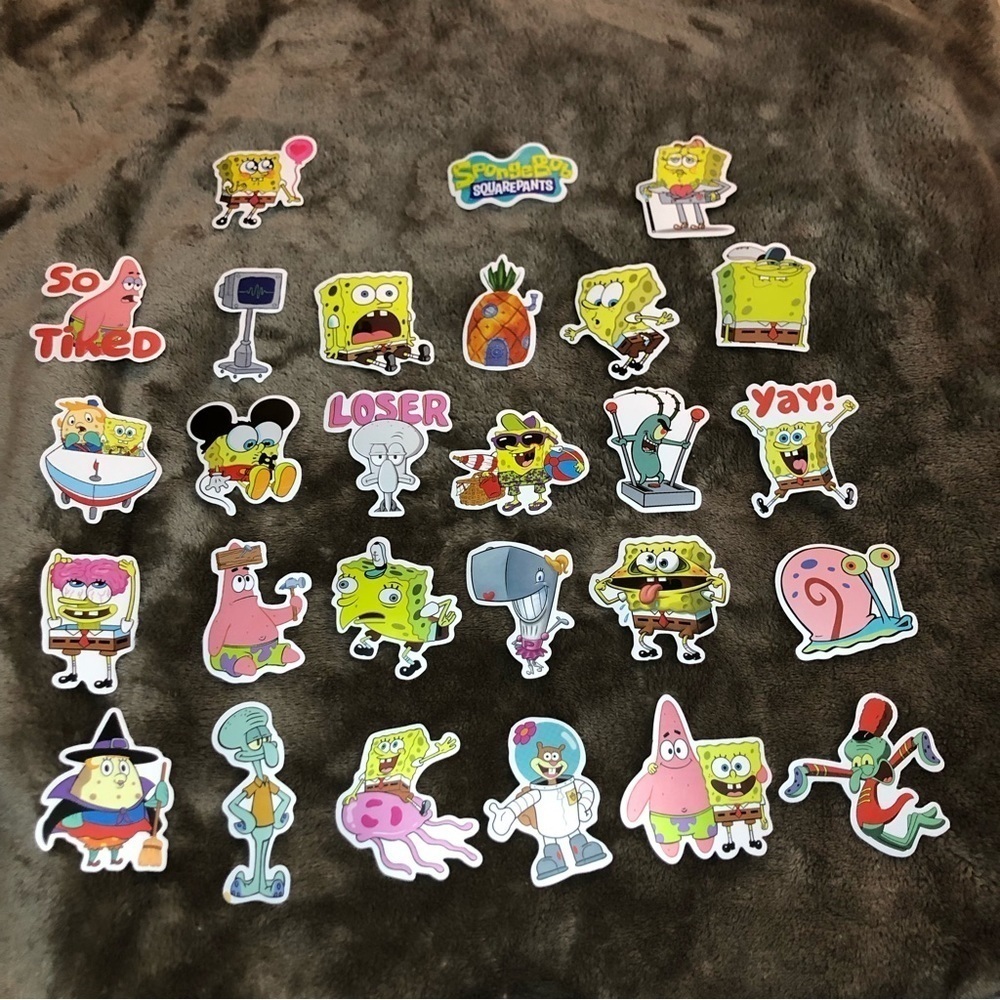 33 No Repeat SpongeBob SquarePants Stickers